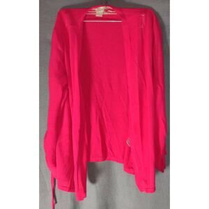 CHICO'S WOMEN'S PINKISH RED COVERUP TOP SIZE 3 XL